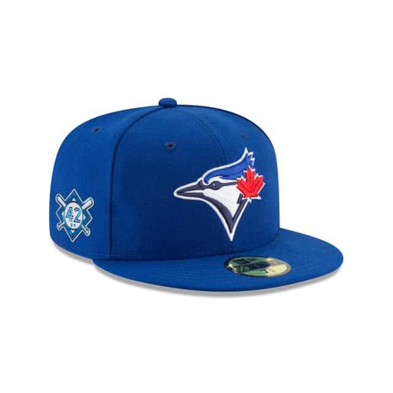 MLB Toronto Blue Jays Jackie Robinson Day 59Fifty Fitted (WJS8898) - Blue New Era Caps